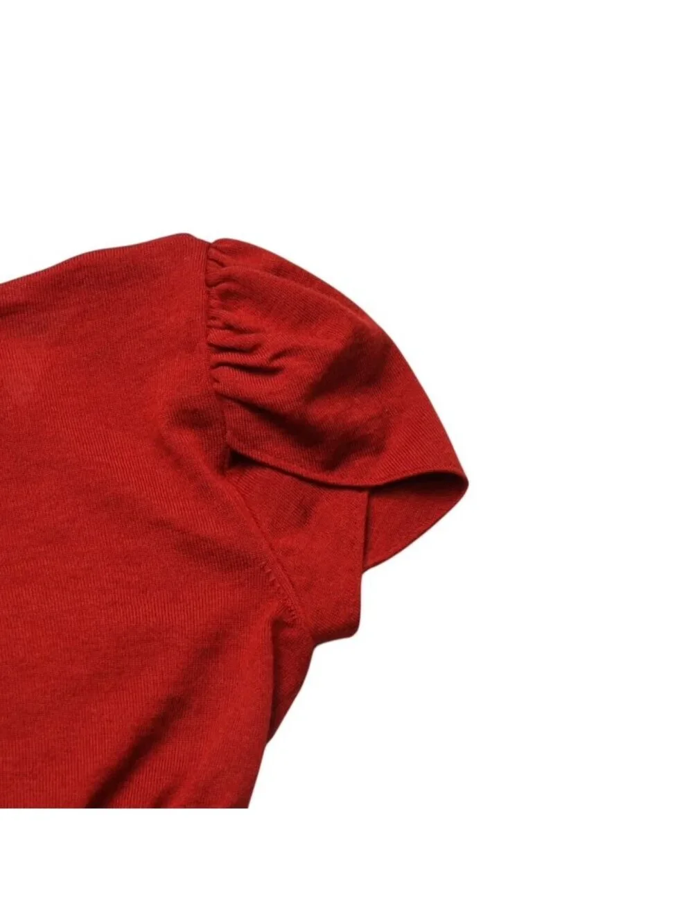 Chanel Sleeveless Knit CC Logo Cashmere Silk Red No Neck